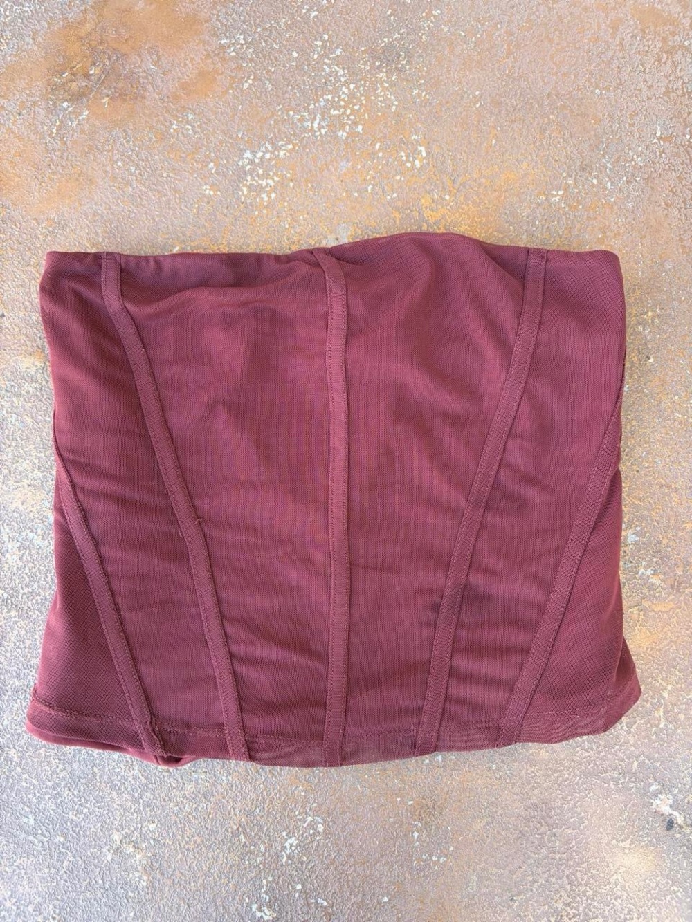 Free people Burgundy corset tube crop top sz xs #y2k #goingout #western #rodeo